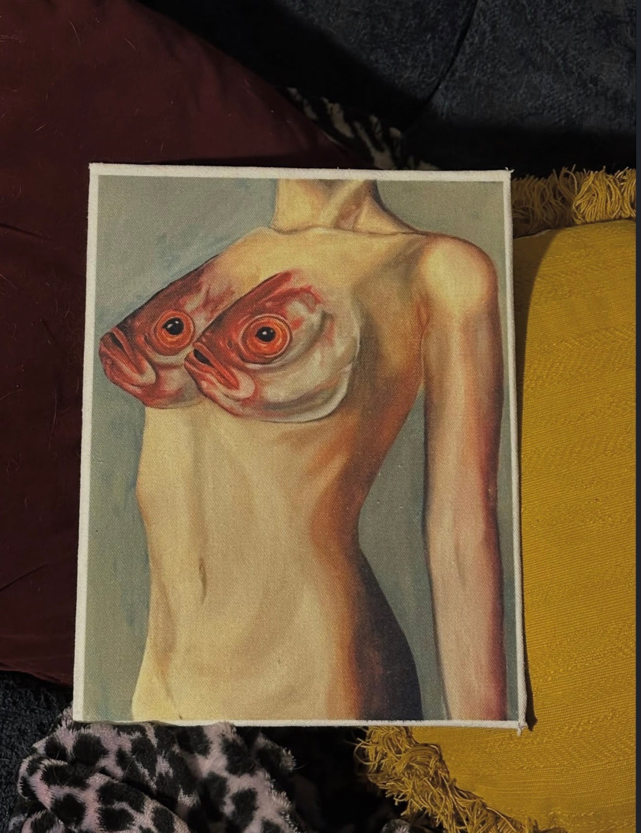 Fish Tits 8.5x10 Canvas Print