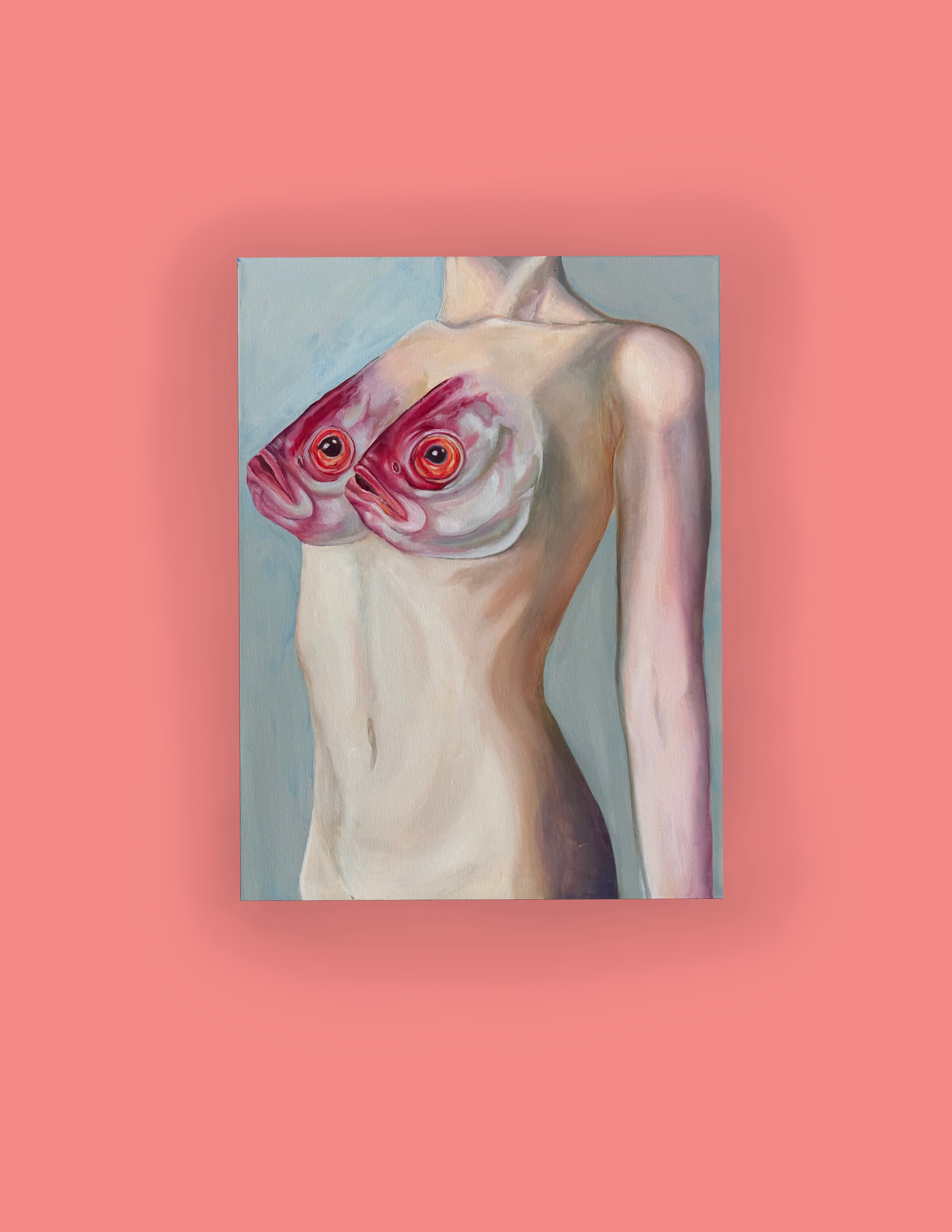 Large Fish Tits Sticker