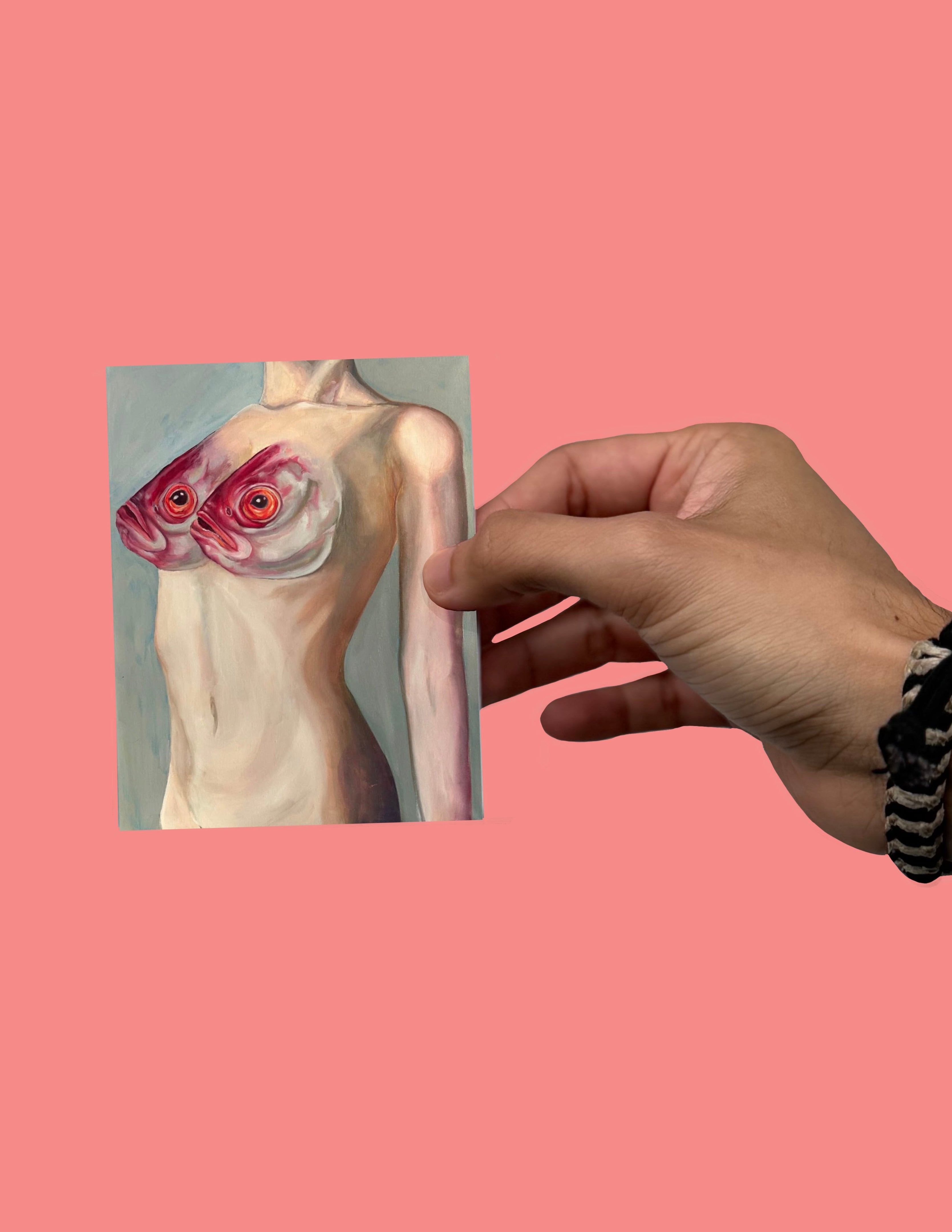Large Fish Tits Sticker