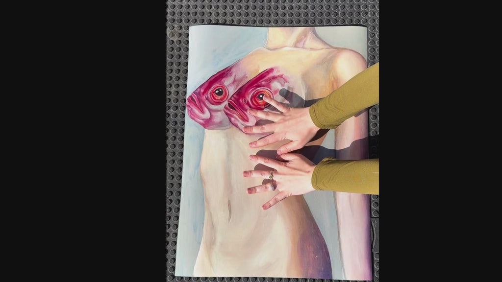 18x24 inch Fish Tits Poster